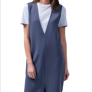 Selected Femme Deep V Pinafore Dress